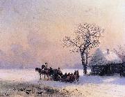 Ivan Aivazovsky, Winter Scene in Little Russia